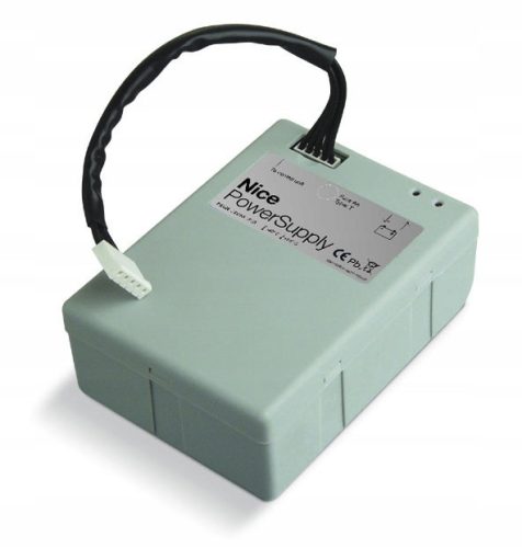 Emergency battery with integrated Nice PS124 24 V card