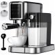  Kerch Maestro 1350 W portafilter espresso machine, silver/grey