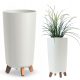  Duda-Pol flowerpot 24 cm x 24 x 45 cm diameter 24 cm plastic white