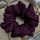  SCRUNCHIE large hair band XL ala silk dark purple purple