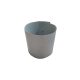  Asymilator flowerpot 20 cm x 20 x 20 cm diameter 20 cm plastic dark grey