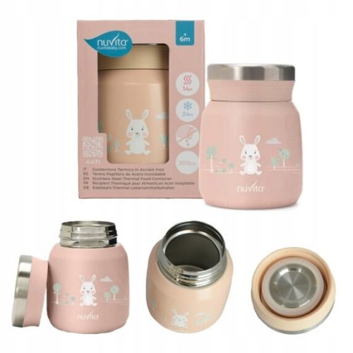  Nuvita Dinner Thermos 0.3 l, pink