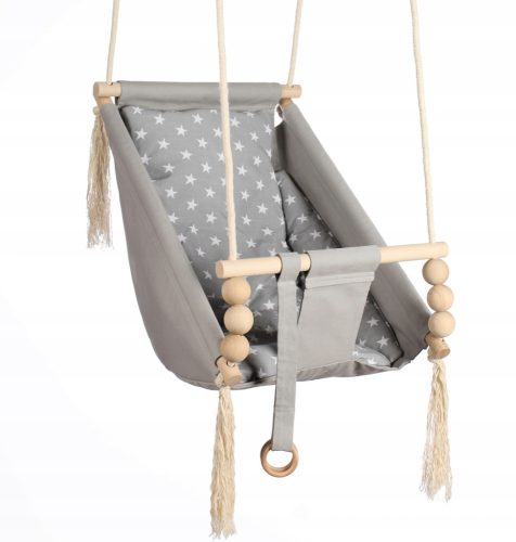 Kidaboo 3 in 1 swing, geometric pattern, grey