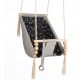 Garden, terrace and balcony swings Kidaboo 3 in 1 swing, geometric pattern, grey