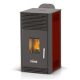  Pellet stove, pellet fireplace stove, 12 kW, solid