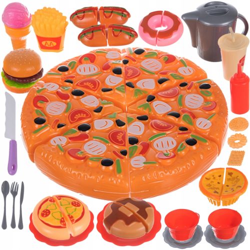  Big Set Fast Food Pizza for Kids on Velcro 42