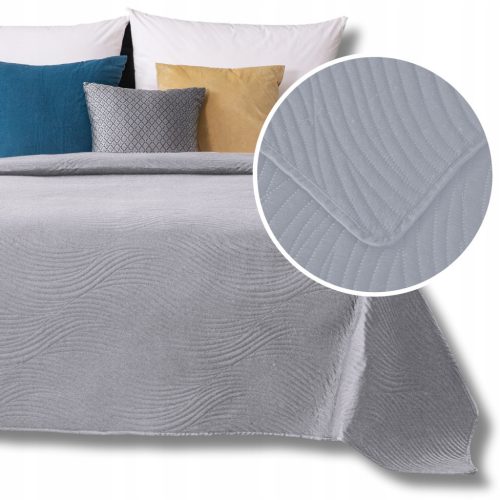  Couvre-lit en microfibre Cotton World 170 cm x 210 cm Nuances de gris