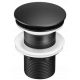 Round Click-Clack cap without overflow Forb black