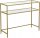  Songmics rectangular console 100 x 35 x 80 cm gold
