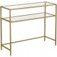  Songmics rectangular console 100 x 35 x 80 cm gold