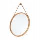  ROUND WALL MIRROR, SUSPENDED BY A STRAP, 38 cm