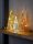  SET OF 3 CHRISTMAS TREES, LED DECORATION, GLASS DECORATION