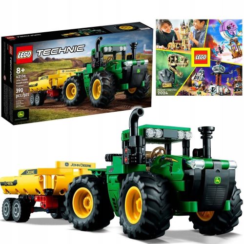  LEGO Technic Traktor John Deere 9620R 4WD 42136 + LEGO KATALOG 2024 NEU