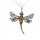  Silver pendant with amber ORIGINAL PENDANT made of silver 925 dragonfly FILM