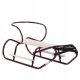  solid POLISH SLED for children metal-wood + BACKREST + FOOTRESTS