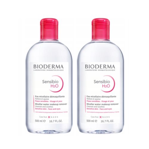 Bioderma Sensibio H2O Micellar Water for Sensitive Skin, 2 x 500ml
