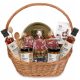  Wicker gift basket set cookies chocolate coffee preserves syrups