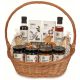  Gift basket set of fruits syrup coffee tea syrups chocolate