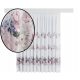  Curtain with printed peony flower ribbon 230x350