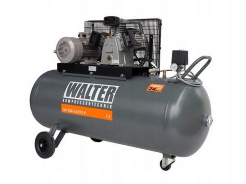 Compresseur d'huile Walter GK530-3.0/270 270 l 10 bar + huile pour compresseur Walter WKTT 1 l