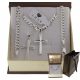  SOLID SILVER MEN'S CHAIN 925 WITH CROSS ENGRAVING FREE GIFT