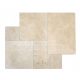 TRAVERTINE IVORY TOLLED SQUARE PAVIO STONE TILES