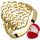  Impressive, openwork gold ring 333 8k r8-23