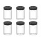 Food container 6x PET can with sealing lid, 1000ml