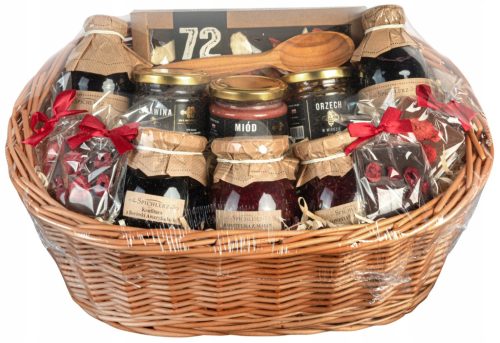  WICKER GIFT BASKET set of honey sweets