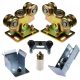 ROLLERS FOR SLIDING GATES, SWIVEL CARRIAGE 80x80, 6-PIECE SET