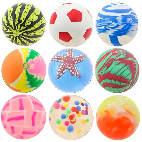 Perfect rubber ball, multicolored