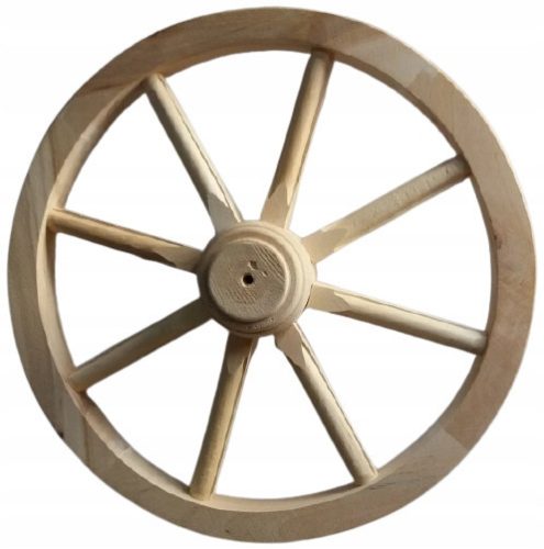  WOODEN WHEEL 50 CM DECORATION