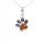  Silver pendant with amber ORIGINAL silver PENDANT DOG'S PAW FILM