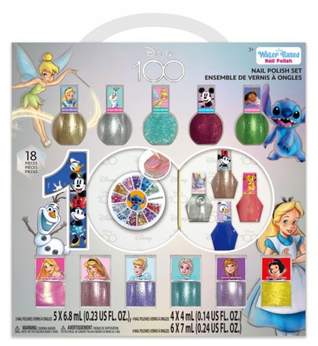  DISNEY 100 YEARS MEGA-SET NAIL POLISHES AND NAIL POLISH DECORATIONS AS A GIFT