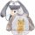  Piambo bib 4428 grey apron 1 piece + Piambo children's apron Cyprus pink