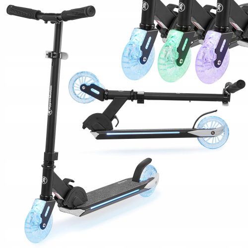  LED scooter, illuminated wheels + platform, 3 modes, 8 COLORS