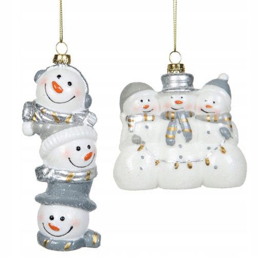  2 pcs. CHRISTMAS DECORATIONS for the Christmas tree, SNOWMAN