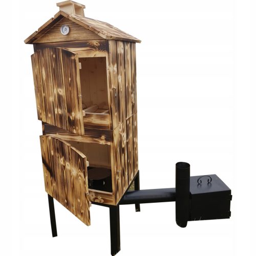  GARDEN SMOKEHOUSE WOODEN HOME SMOKEHOUSE FIRED CHAMBER 100CM SET