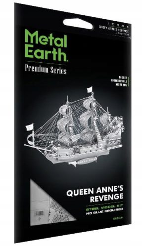  Metal Earth Iconx Queen Anne's Revenge Ship Puzzle -