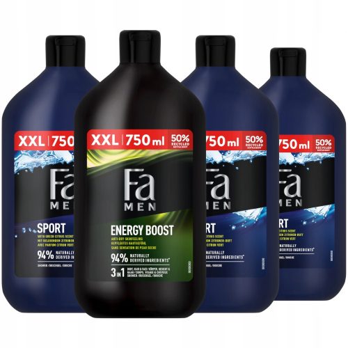  FA MEN MIX Shower Gel for Men 4x 750ml