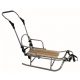  Traditional metal sled KAREX backrest, pusher silver