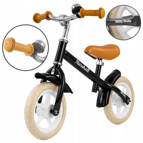  Milly Mally Marshall Air balance bike black