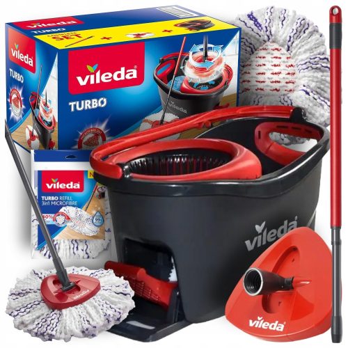 Bucket and spin mop Vileda BUCKET ROTATING MOP VILEDA MICROFIBER ROTATING 22 cm