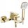 REA ARGUS Wall-mounted bathtub faucet GOLD GOLD hand shower