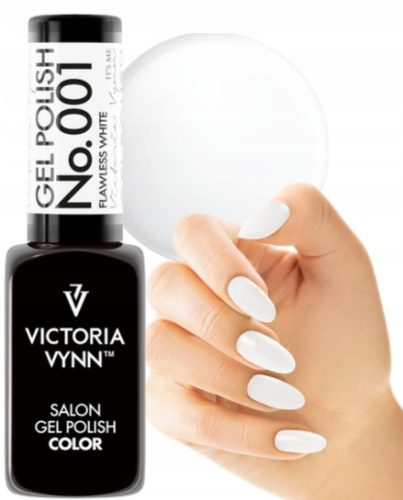  Hybrid varnish Victoria Vynn Biel Flawless White color varnish