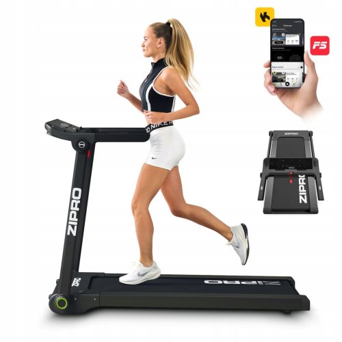  Home Electric Folding Treadmill iConsole Kinomap Under Bed 22cm - Zipro