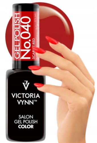  Hybrid nail polish color varnish Victoria Vynn 040 Scarlet Red 8 ml