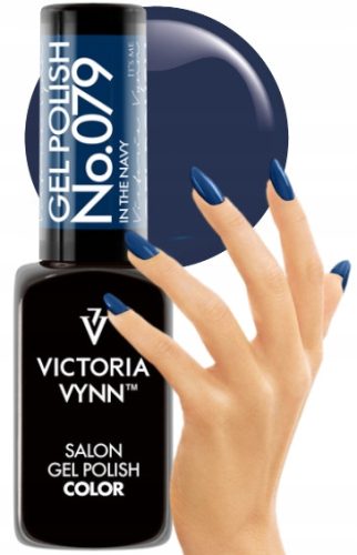  Hybrid nail polish color varnish Victoria Vynn In The Navy 079 8 ml