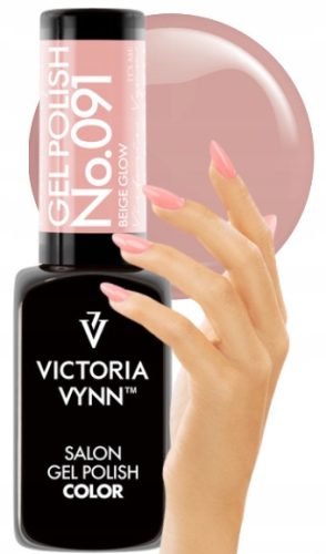  Hybrid nail polish color varnish Victoria Vynn 091 Beige Glow 8 ml