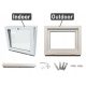 Warm white PVC tilt window 80x50 800x500 new